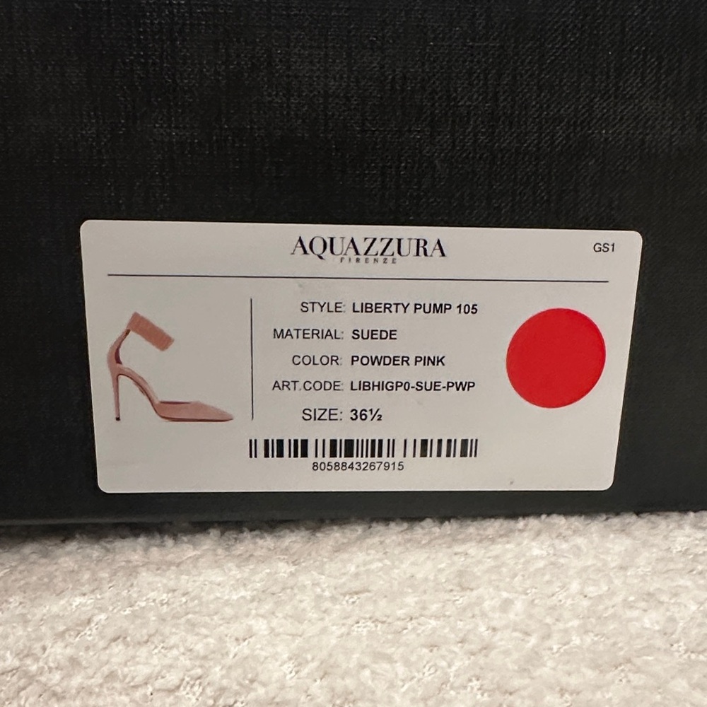 Aquazzura Tan Heels with Ruched Ankle Strap - Picture 6 of 6